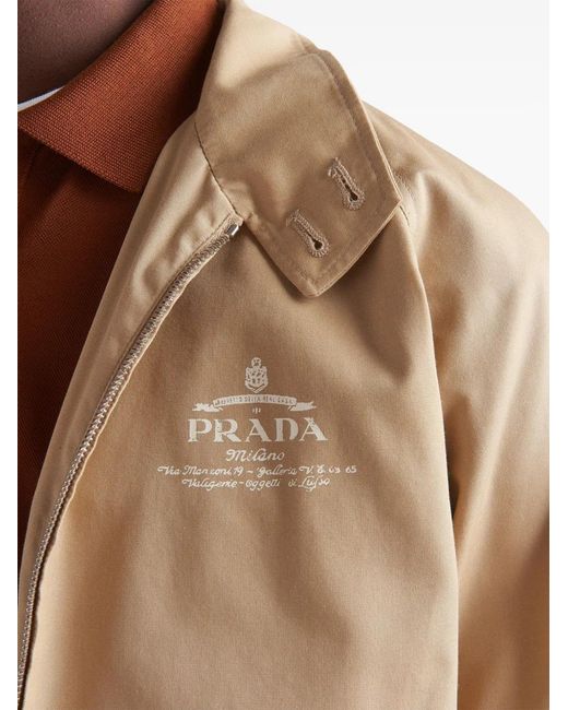 Prada Natural Gabardine-Weave Jacket for men