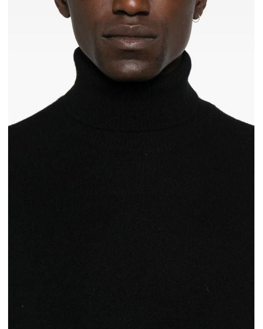 Peuterey Black Roll-Neck Patch-Pocket Sweater for men