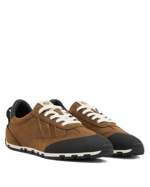 Bally Brown Quarry Leather Sneakers for men
