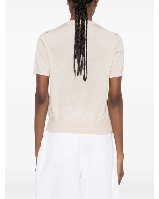 Burberry Pink Check Short-Sleeved T-Shirt