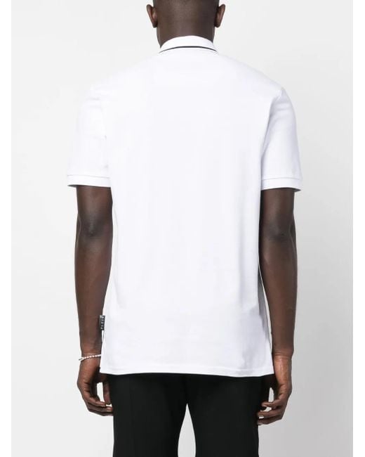 メンズ Philipp Plein テディベア ポロシャツ White