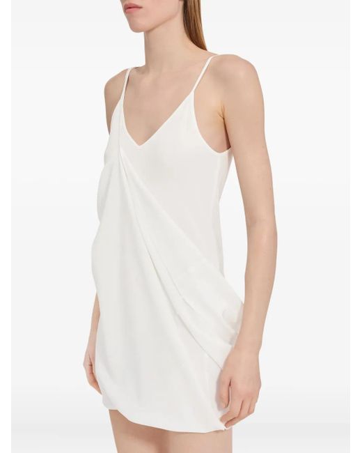 MM6 by Maison Margiela White Silk Dress