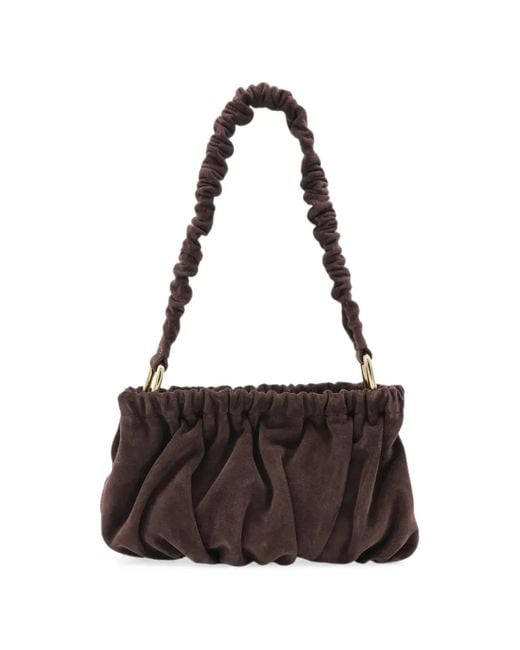 Marni Brown Ruched Shoulder Bag