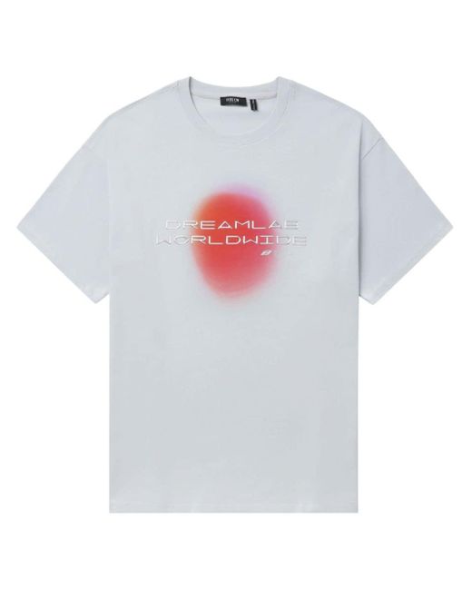 T-shirt en coton à texte imprimé FIVE CM pour homme en coloris White