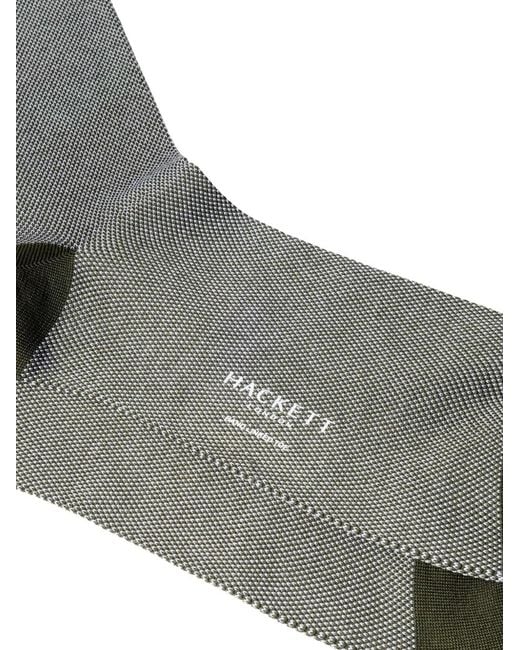 Hackett Gray Birdseye Socks for men