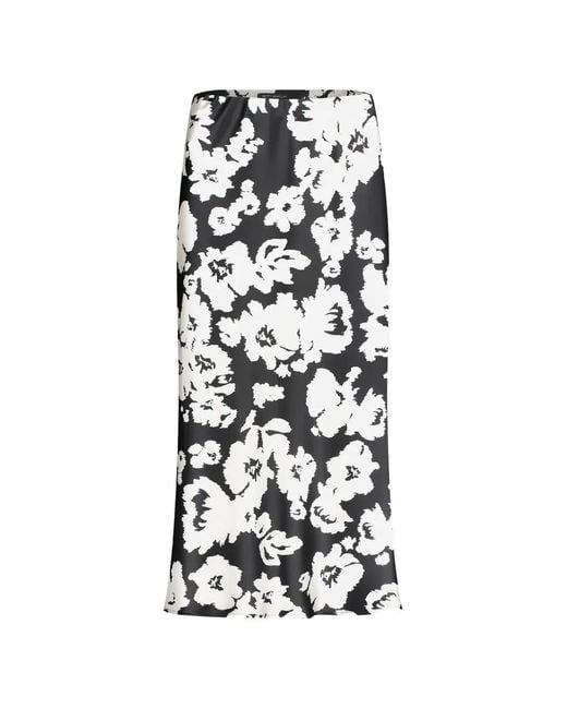 Betty Barclay White Floral-Print Midi Skirt