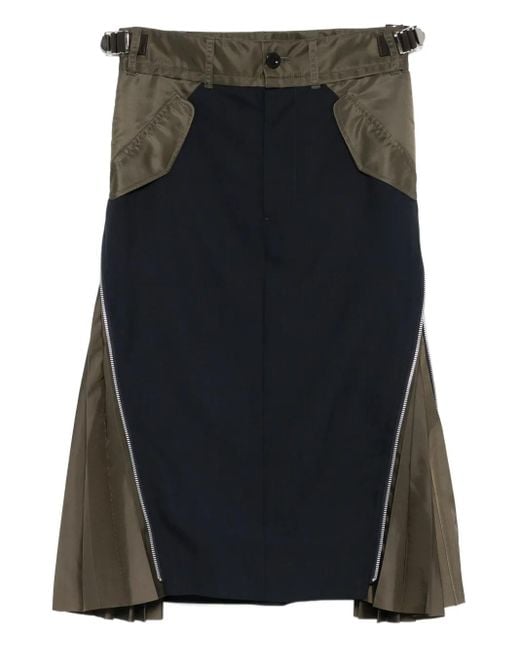 Sacai プリーツ スカート Black