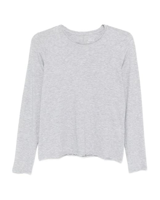 T-Shirt A Maniche Lunghe di Rails in White