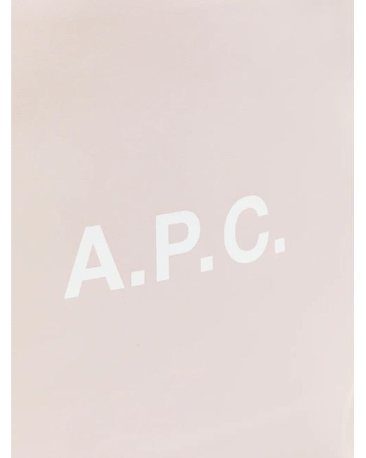 A.P.C. Pink Ninon Tote Bag