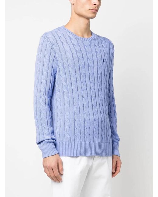 Polo Ralph Lauren Blue Cable Knit for men