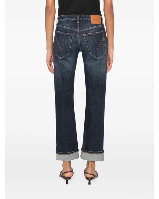 Dondup Gerafelde Jeans in het Blue