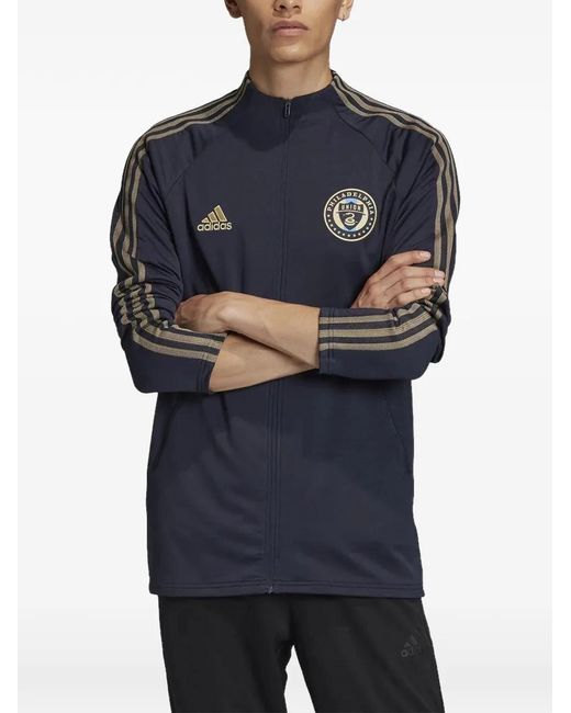 Adidas Blue Veste Zippée Philadelphia Union Anthem for men