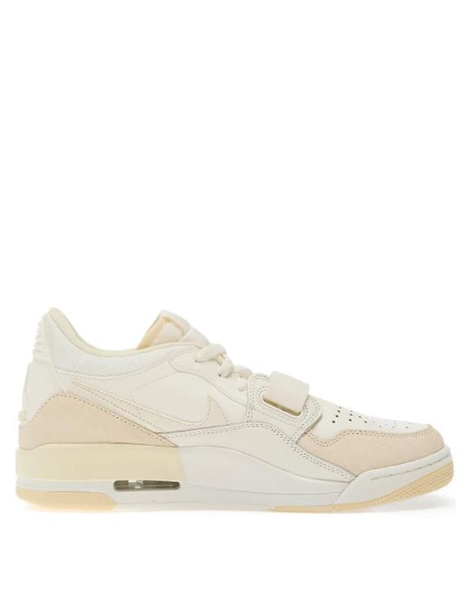 Nike White Legacy 312 Low Perforated Strap Sneakers