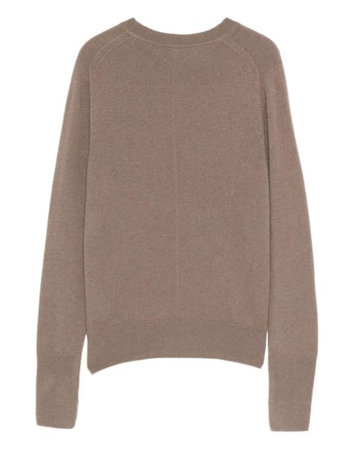Joseph Brown Round-Neck Sweater
