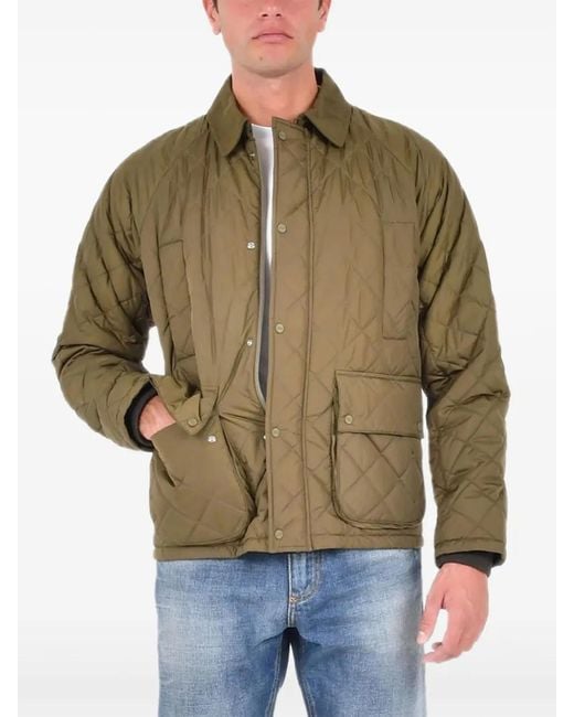 Herno Green Quilted Pocket Jacket for men