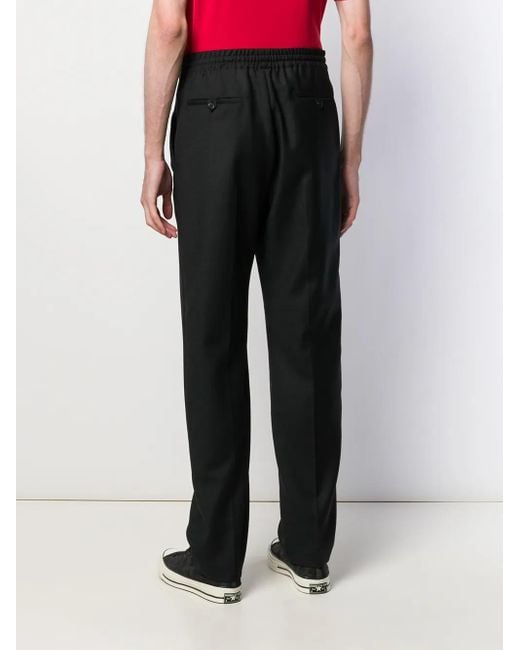 メンズ Saint Laurent サンローラン テーラード ジョガーパンツ Black