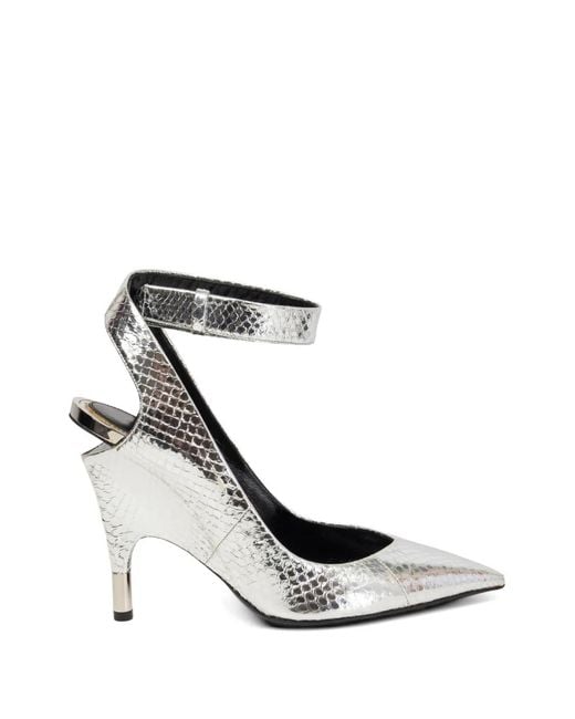 Tom Ford White Crossover-Strap Pumps