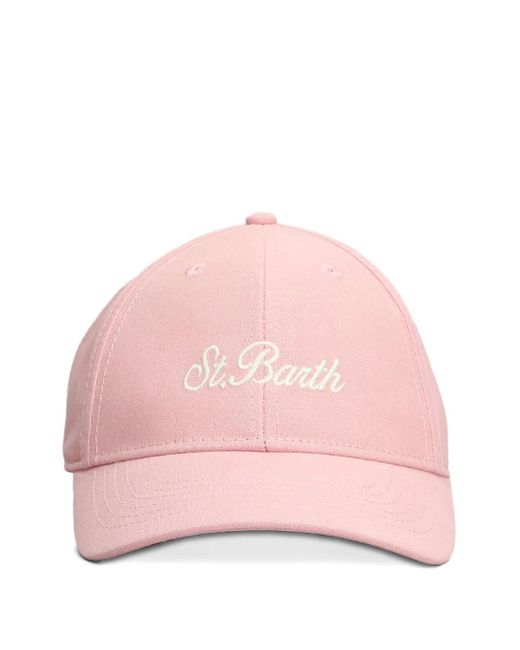 Mc2 Saint Barth Logo-embroidered Baseball Cap Pink