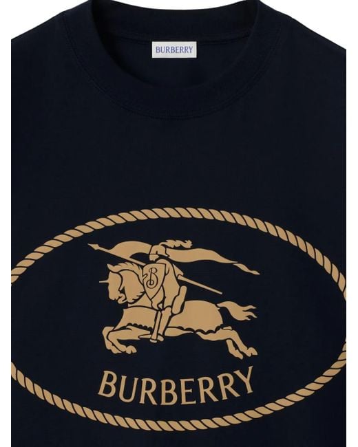 Burberry T-Shirt mit Knight-Stempel in Blue für Herren