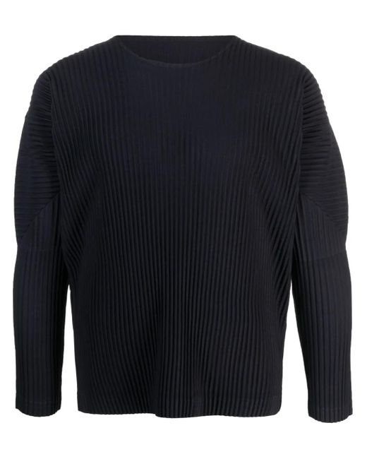 Homme Plissé Issey Miyake Blue Basics Plissé T-Shirt for men