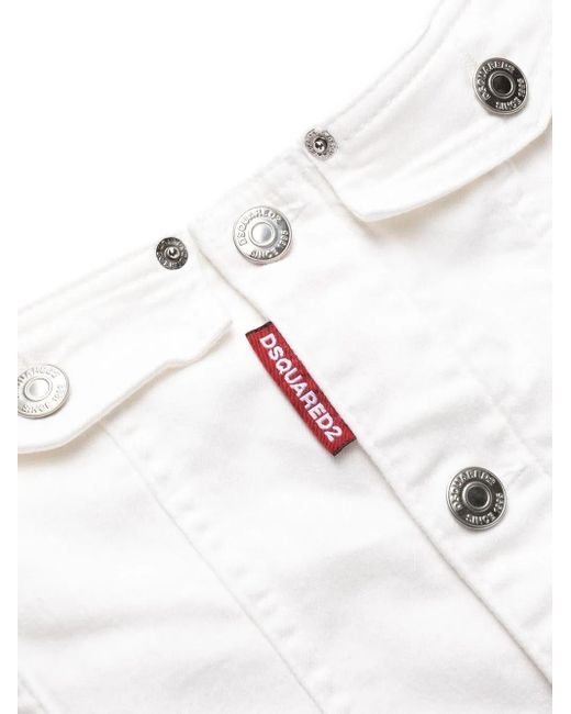 DSquared² Denim Jurk in het White