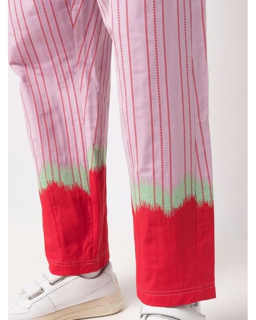 Henrik Vibskov Red Crunch Straight-Leg Trousers for men