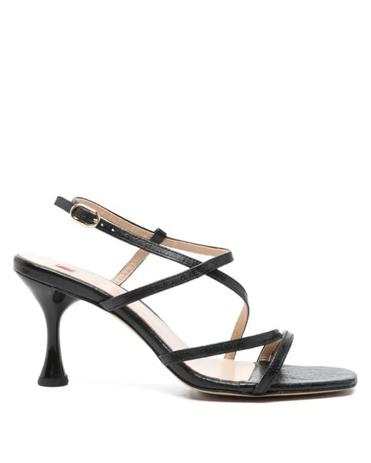 Högl Black Strappy Heeled Sandals