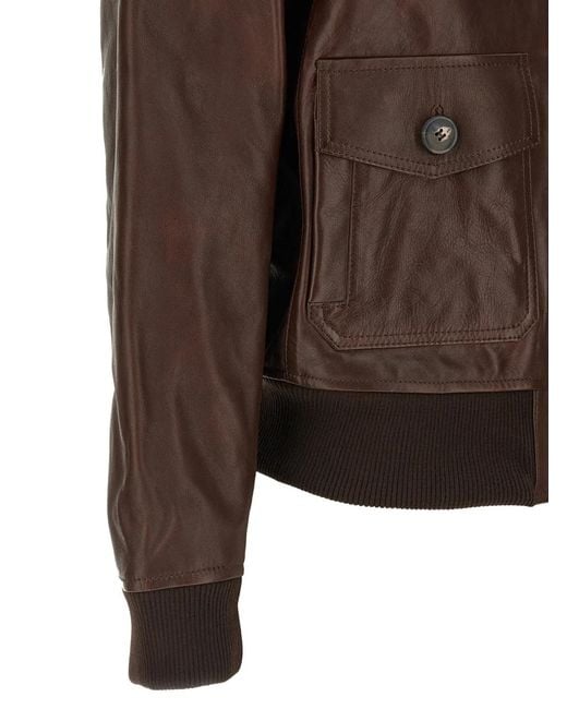 A.P.C. Brown Leather Jacket