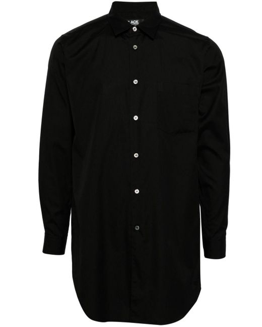 COMME DES GARÇON BLACK Black Classic-collar Cotton Shirt for men