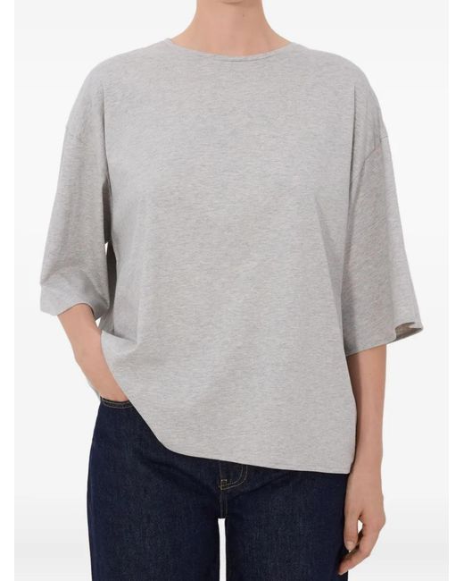Loulou de Saison White Osis Drop-Shoulder T-Shirt