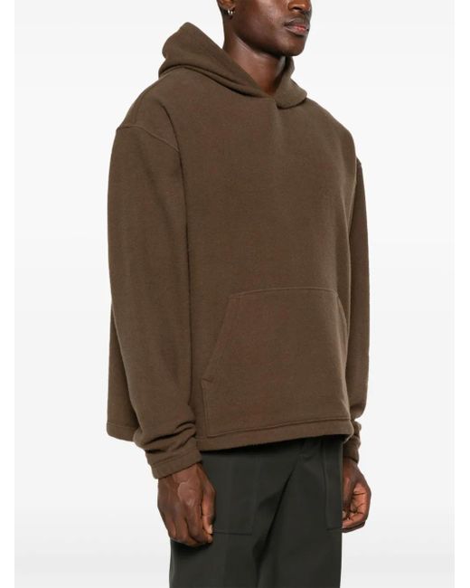 Rier Brown Fleece Hoodie for men