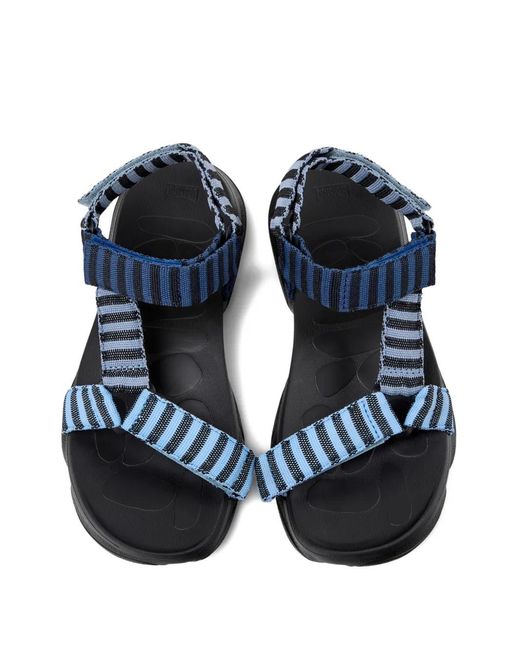 Camper Blue Karst Striped Sandals for men