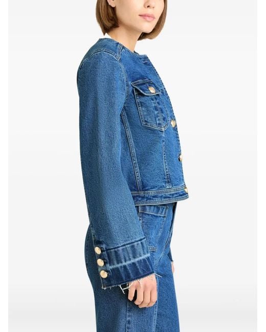 Cinq À Sept Blue Travis Buttoned Jacket