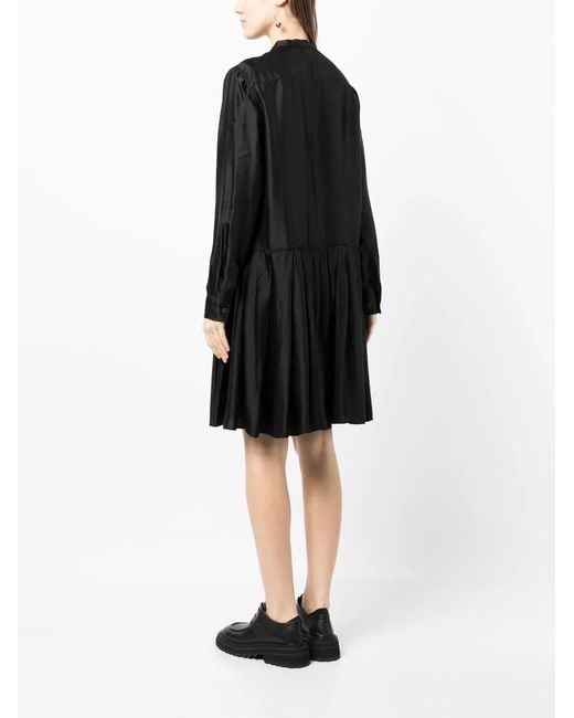 Aspesi Geplooide Maxi-Jurk in het Black