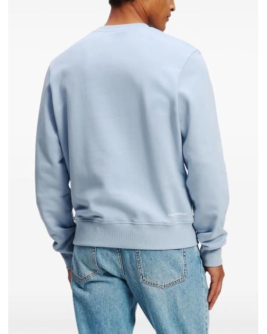 Karl Lagerfeld Blue Ikon Sweatshirt for men