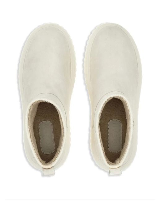 Hogan White Ankle Boots H-Stripes
