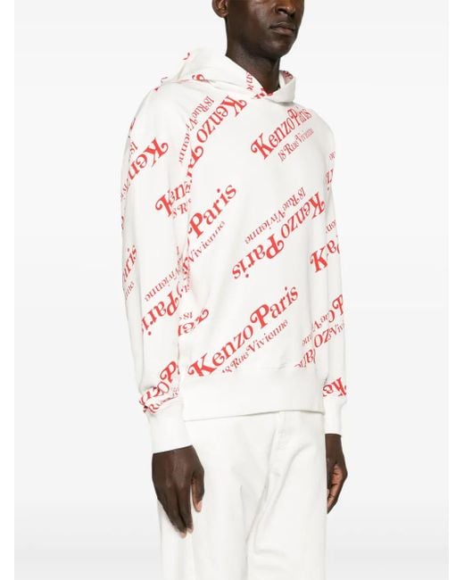 KENZO White By Verdy Cotton Hoodie - Unisex - Cotton