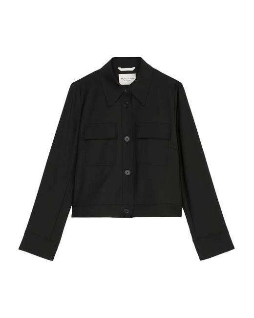 Marc O' Polo Black Button-Up Cropped Jacket