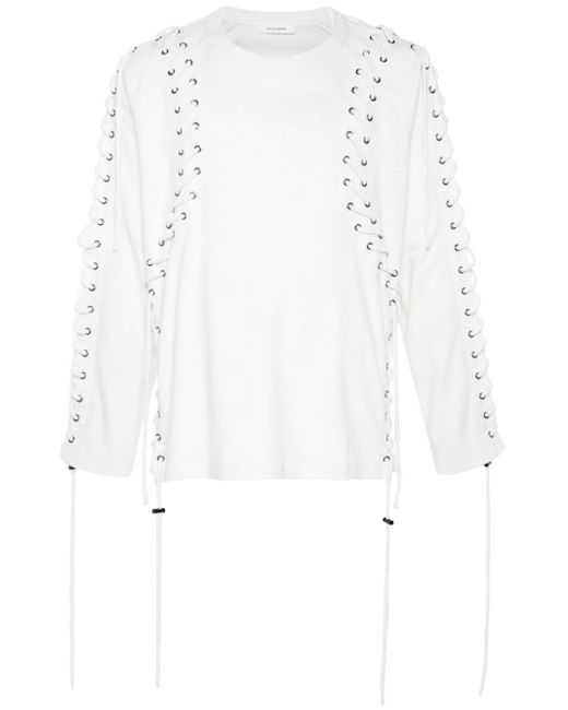 Craig Green White Lace-up Cotton Sweatshirt for men