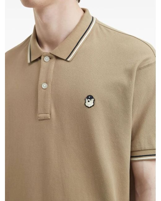 Chocoolate Natural Logo-Patch Polo Shirt for men