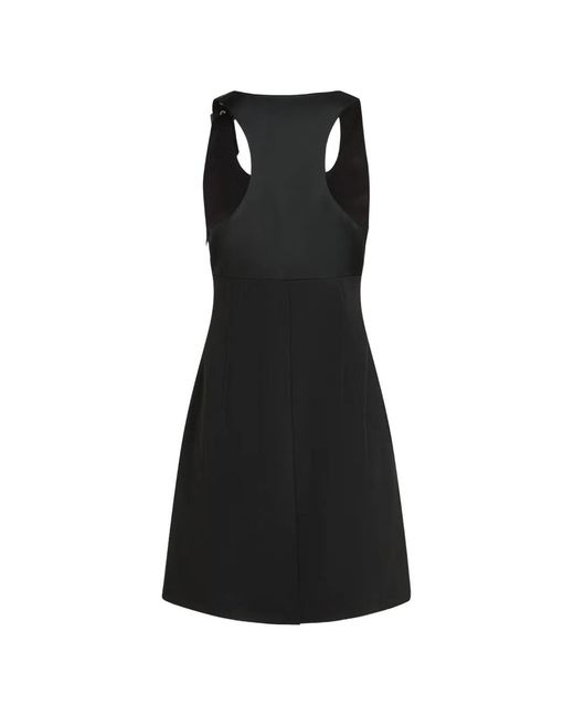 Karl Lagerfeld Black Robe Courte À Détail De Boucle Et D'Œillets