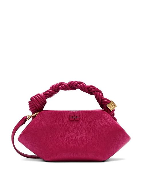 Ganni Pink Mini Bou Tote Bag