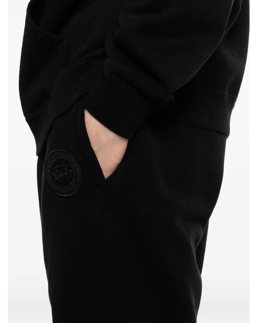 Canada Goose Black Huron Track Pants for men