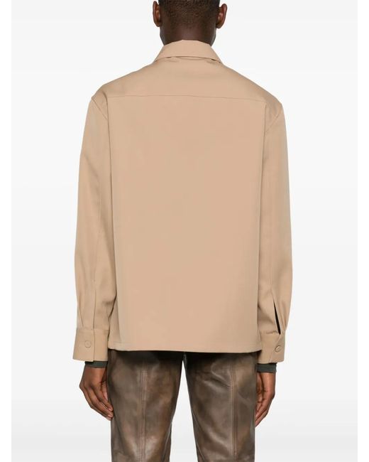 Jil Sander Natural Wool Overshirt for men