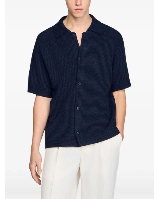 Sandro Black Jute Shirt for men
