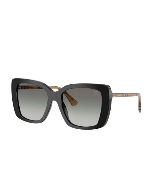Burberry Gray Square-Frame Sunglasses
