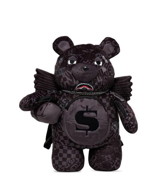 Sprayground 4am Money Wing Bear バックパック L Black