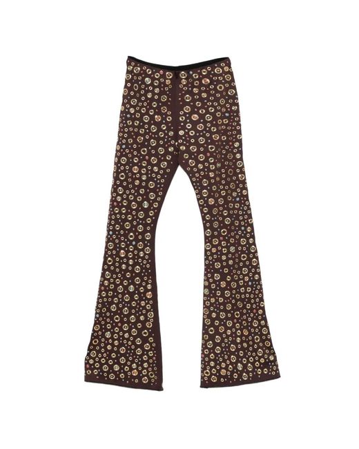 Oseree Verfraaide Flared Broek in het Gray