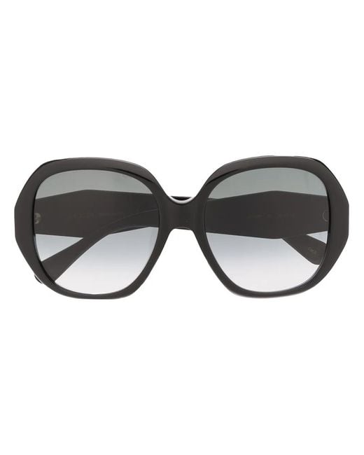 Gucci Black Oversized Frame Sunglasses