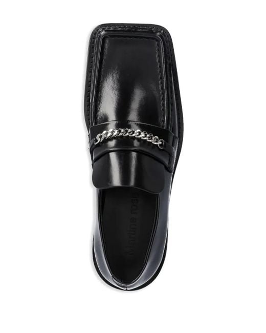 Martine Rose Black Leather Loafers